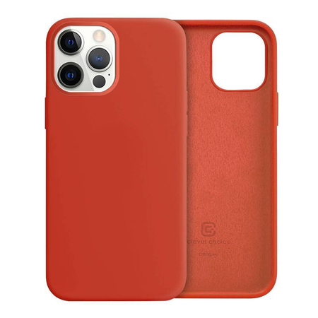 Crong Color Cover - Silicone Case for iPhone 12 / iPhone 12 Pro (red)