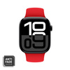 Pasek Crong Liquid do Apple Watch 49/46/45/44 mm Czerwony Silikonowy