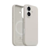 Crong Color Cover Magnetic - Silikon Case mit MagSafe für iPhone 16 (steinbeige)