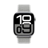 Crong Nylon - Sportovní pásek pro Apple Watch 38/40/41/42 mm (Silver Grey)