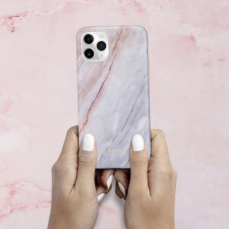 Θήκη Crong Marble Case - Θήκη iPhone 11 Pro (ροζ)