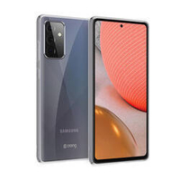 Crong Crystal Slim Cover - Samsung Galaxy A72 Hülle (Transparent)