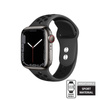 Crong Duo Sport - Řemínek pro Apple Watch 42/44/45/49 mm (šedý/černý)