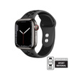 Crong Duo Sport - Λουράκι για Apple Watch 42/44/45/49 mm (γκρι/μαύρο)