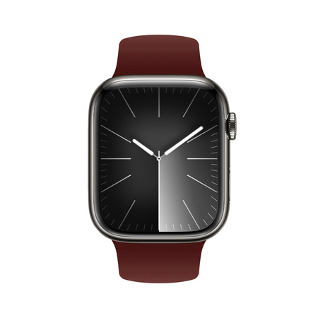 Crong Liquid - Řemínek pro Apple Watch 42/44/45/49 mm (vínový)