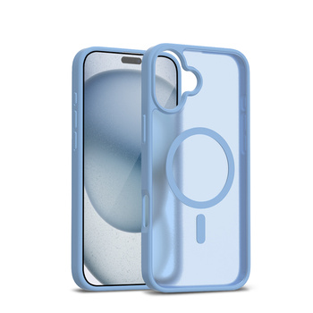 Crong Hybrid Matte Magnetic - MagSafe iPhone 17 Case (Blue)