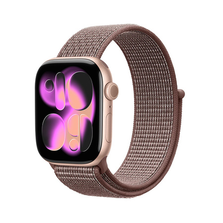 Curea sport Crong Nylon pentru Apple Watch 38/40/41/42 mm (mov fumuriu)