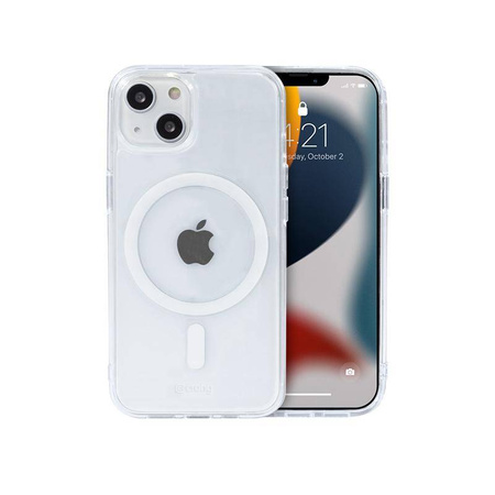 Etui Crong Clear MAG Cover do iPhone 13 Mini MagSafe Przezroczyste Plecki