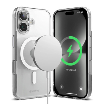 Carcasă Crong Clear MAG - Carcasă MagSafe pentru iPhone 16 (Transparentă)