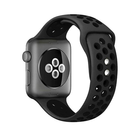 Crong Duo Sport - Λουράκι για Apple Watch 38/40/41 mm (γκρι/μαύρο)