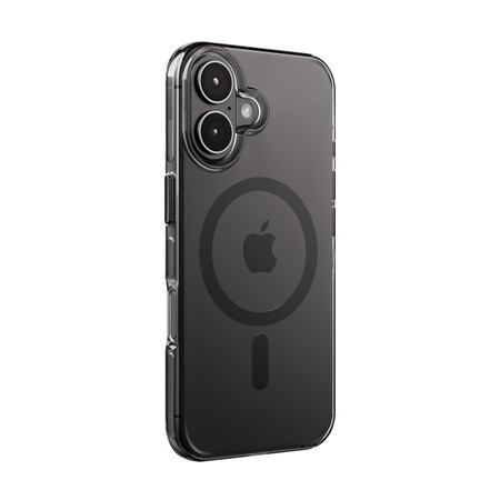 Crong Clear MAG Pro - Funda MagSafe para iPhone 16 (negra)