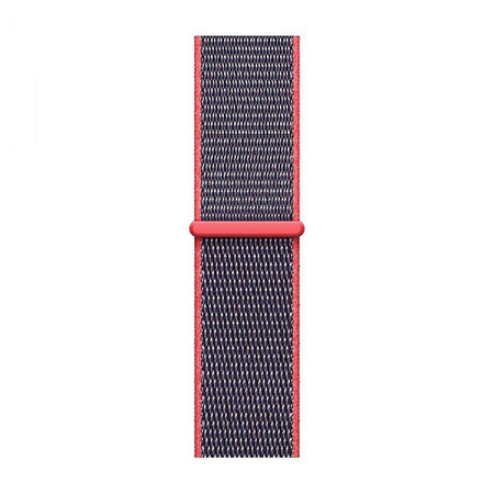 Crong Nylon - Sportband für Apple Watch 42/44/45/49 mm (Electric Pink)