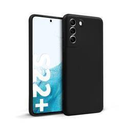 Crong Color Cover - Silikonowe etui do Samsung Galaxy S22+ (czarny)