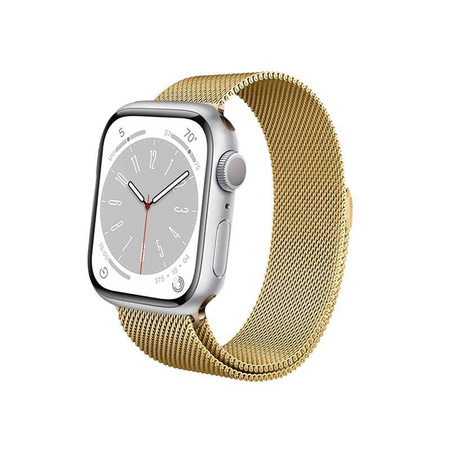 Crong Milano Steel - Βραχιόλι Milano για Apple Watch 40/41/42 mm (χρυσό)