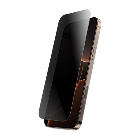 Szkło Crong Privacy 3D Armour do iPhone 17 Pro Max/16 Pro Max Hartowane 9H