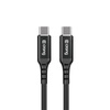 Crong Armor Link - 60W 3A USB-C to USB-C Power Delivery Fast Charging cable 25cm (black)