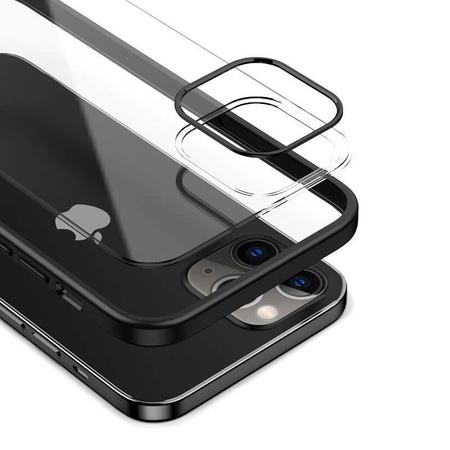 Crong Clear Cover - iPhone 12 Pro Max Hülle (schwarz)