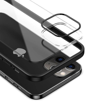 Crong Clear Cover - Θήκη για iPhone 12 / iPhone 12 Pro (μαύρο)