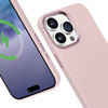 Etui Crong Color Cover LUX Magnetic do iPhone 15 Pro MagSafe Silikon Różowe