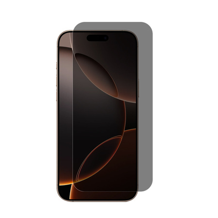 Crong Privacy 3D Armor Glass – Gehärtetes Sichtschutzglas für iPhone 17 Pro Max / iPhone 16 Pro Max
