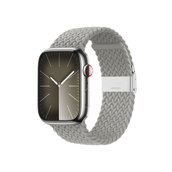 Crong Wave Band - Braided strap for Apple Watch 42/44/45/49 mm (light gray)