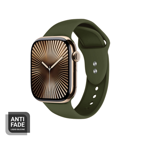 Crong Liquid - Apple Watch szíj 38/40/41/42 mm (zöld)