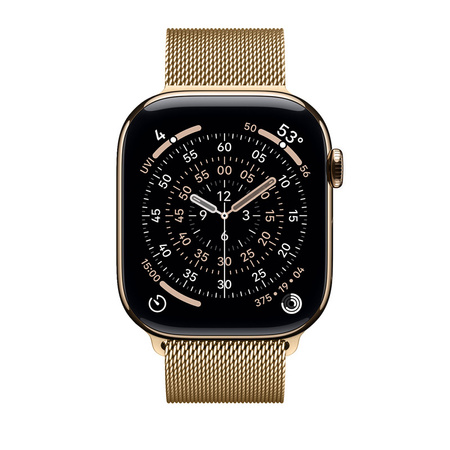 Curea Cron Milano Steel - din oțel inoxidabil pentru Apple Watch 44/45/46/49 mm (auriu roz)