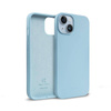 Etui Crong Color Cover do iPhone 14 Plus Silikonowe Błękitny z Mikrofibrą