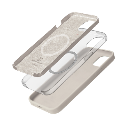 Crong Color Cover Magnetic - MagSafe hülle für iPhone 14 / 13 (Steinbeige)