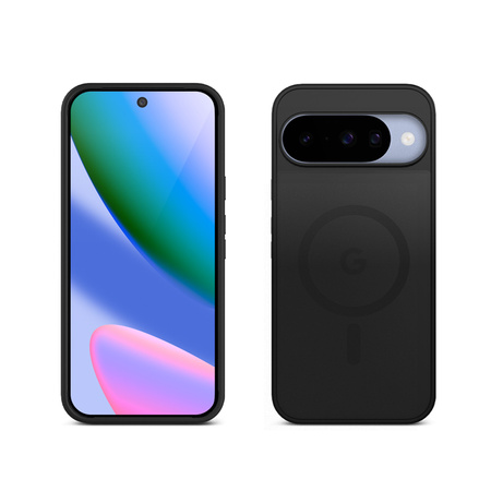 Crong Hybrid Matte Magnetic – kryt MagSafe pro Google Pixel 10 (černý)