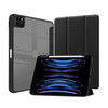 Crong PrimeFolio - iPad Air 11" Tasche M3 (2025) / iPad Air 11" M2 (2024) / iPad Air 10.9" (5. - 4. Gen.) / iPad Pro 11" (2022-2021) (schwarz/transparent)