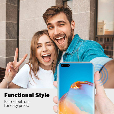 Crong Crystal Slim Cover - Protective Case for Huawei P40 Pro (Clear)