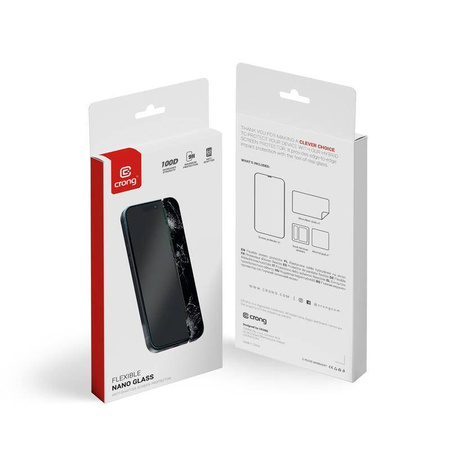 Crong Nano Glass - Niepękające szkło hybrydowe iPhone SE (2022/2020) / 8 / 7