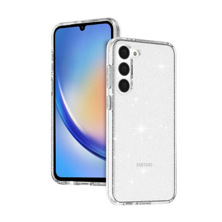 Etui Przezroczyste do Samsung Galaxy A34 5G Crong Glitter Case Cover z Brokatem