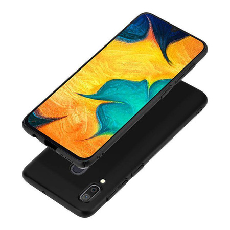 Etui do Samsung Galaxy A30 Crong Smooth Skin Elegancki Lekki Case Czarny