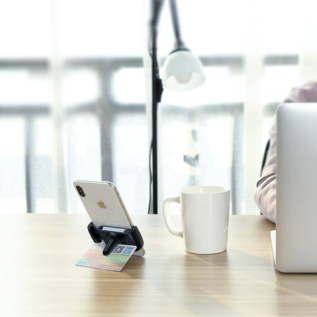 Uchwyt Samochodowy do Telefonu na Kratkę Nawiewu Crong Universal Smart Car Holder Uniwersalny Czarny