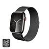 Crong Milano Steel - Bransoleta mediolańska do Apple Watch 44/45/46/49 mm (grafitowy)