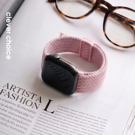 Crong Wave Band - Braided strap for Apple Watch 38/40/41/42 mm (pink)