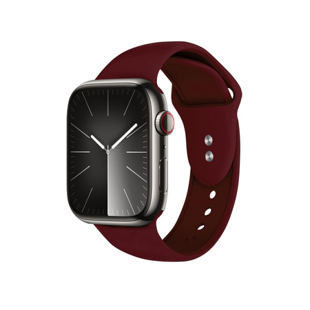 Crong Liquid - Řemínek pro Apple Watch 38/40/41 mm (vínový)