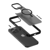 Etui Crong Hybrid Frost MAG Cover do iPhone 16 Pro MagSafe Matowe Czarne