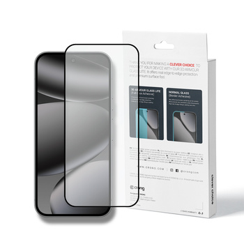 Crong 3D Armor Glass Lite - Full Glue Tempered Glass for Google Pixel 9 Pro XL / 10 Pro XL