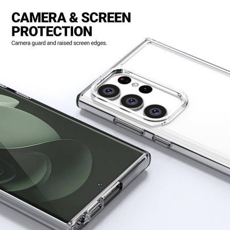 Etui Crong Crystal Shield Cover do Samsung Galaxy S23 Ultra Przezroczyste