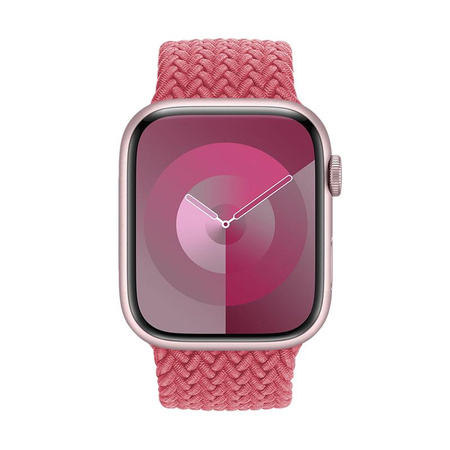 Crong Wave Band - Geflochtenes Armband für Apple Watch 38/40/41/42 mm (rosa)