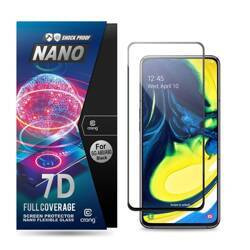 Crong 7D Nano Flexible Glass - 9H hybridní sklo pro celý displej telefonu Samsung Galaxy A80 / A90