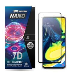 Crong 7D Nano Flexible Glass - υβριδικό γυαλί 9H για ολόκληρη την οθόνη του Samsung Galaxy A80 / A90