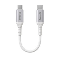 Crong Armor Link - 60W PD 3A USB-C to USB-C Cable 25cm (White)