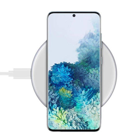 Ładowarka Indukcyjna Crong PowerSpot™ Fast Wireless Charger Qi 15W USB C + Kabel White