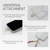 Crong Phone Crossbody - Phone pendant lanyard (Gold Link)