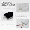 Crong Phone Charm - Κρεμαστό κορδόνι τηλεφώνου (γυαλιστερά κρύσταλλα)