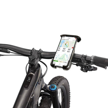Crong Bikeclip Enduro - Fahrrad-Handyhalterung (Schwarz)